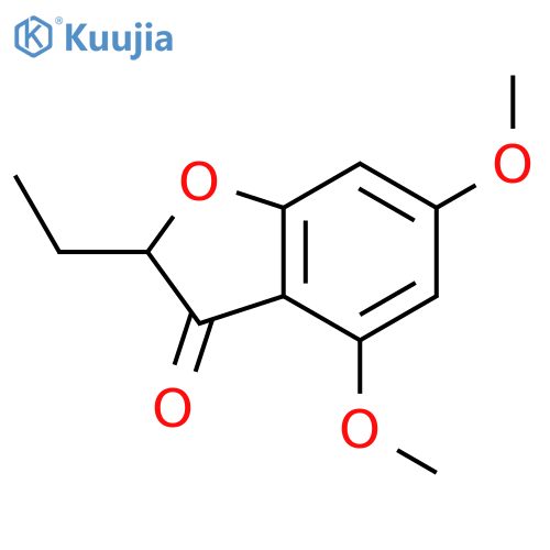 2-ethyl-4,6-dimethoxy-2,3-dihydro-1-benzofuran-3-one structure