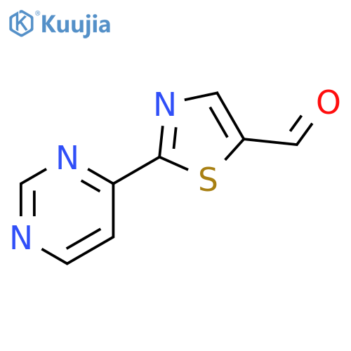 2-(pyrimidin-4-yl)-1,3-thiazole-5-carbaldehyde structure