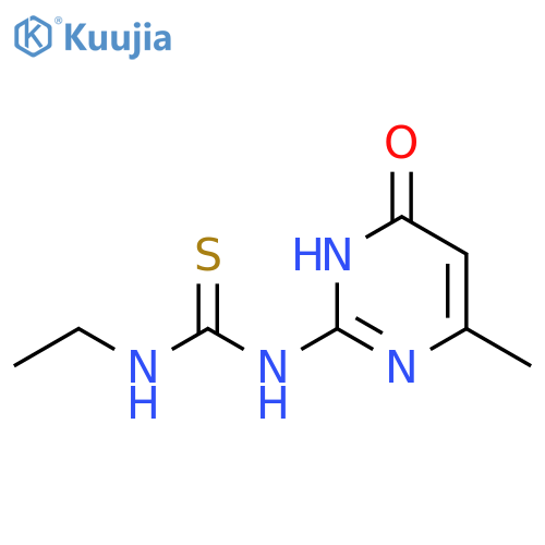 Thiourea, N-(1,4-dihydro-6-methyl-4-oxo-2-pyrimidinyl)-N'-ethyl- structure