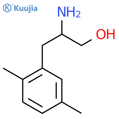 2-amino-3-(2,5-dimethylphenyl)propan-1-ol structure