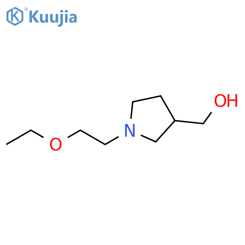 (1-(2-ethoxyethyl)pyrrolidin-3-yl)methanol structure