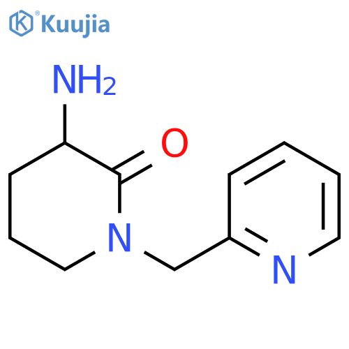 3-amino-1-(pyridin-2-ylmethyl)piperidin-2-one structure
