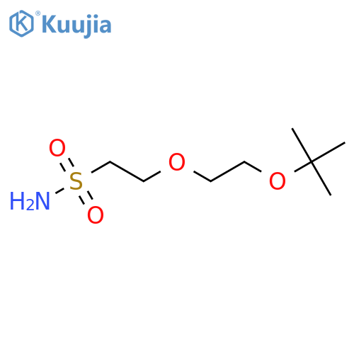 2-2-(tert-butoxy)ethoxyethane-1-sulfonamide structure