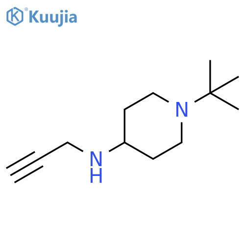1-(1,1-Dimethylethyl)-N-2-propyn-1-yl-4-piperidinamine structure