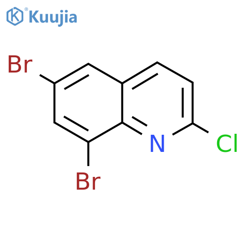 6,8-Dibromo-2-chloroquinoline structure