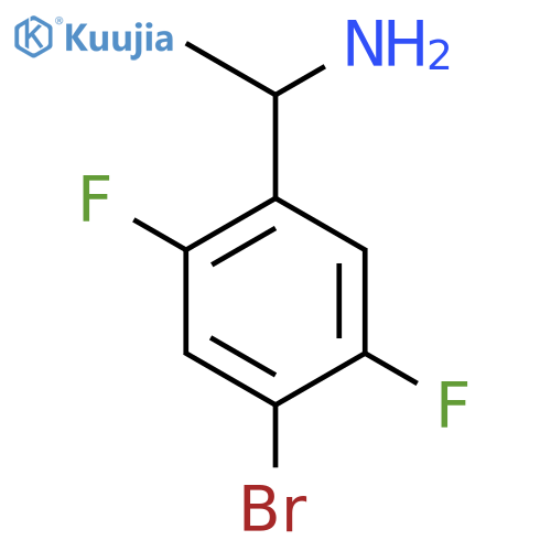 1-(4-bromo-2,5-difluorophenyl)ethan-1-amine structure
