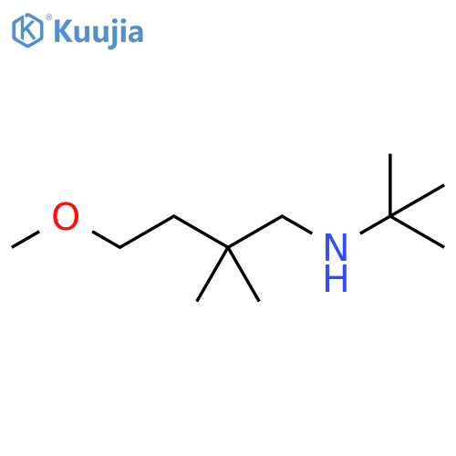 1-Butanamine, N-(1,1-dimethylethyl)-4-methoxy-2,2-dimethyl- structure