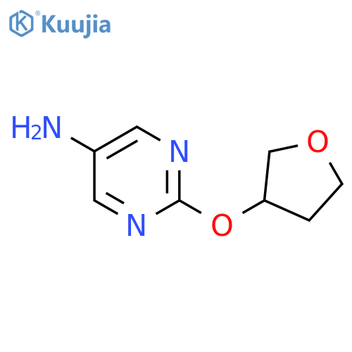 2-(Oxolan-3-yloxy)pyrimidin-5-amine structure