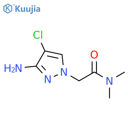 2-(3-amino-4-chloro-1H-pyrazol-1-yl)-N,N-dimethylacetamide structure