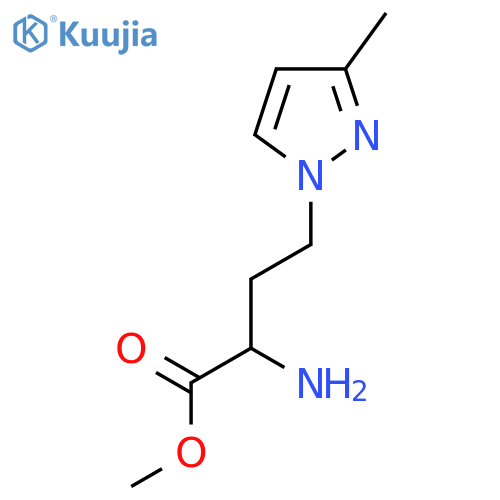 methyl 2-amino-4-(3-methyl-1H-pyrazol-1-yl)butanoate structure