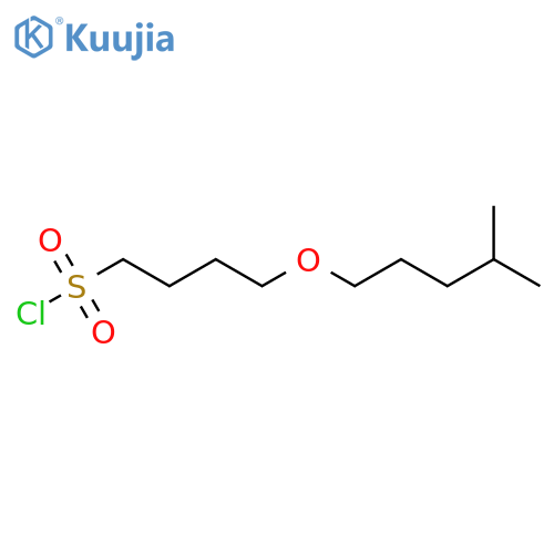 4-(4-methylpentyl)oxybutane-1-sulfonyl chloride structure