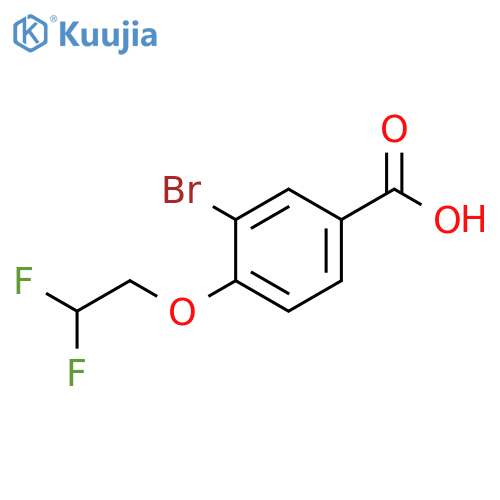 3-bromo-4-(2,2-difluoroethoxy)benzoic acid structure