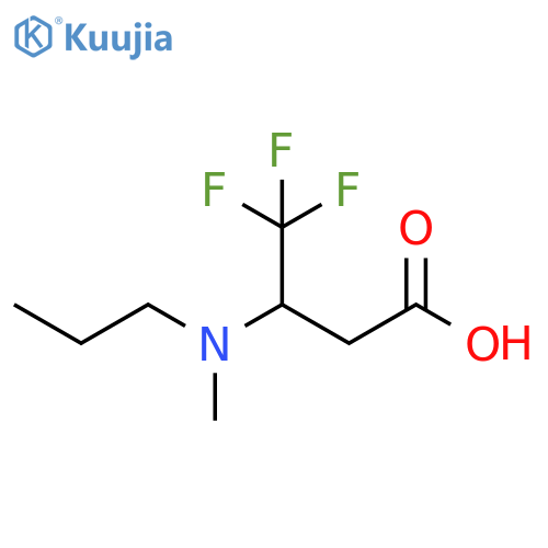 Butanoic acid, 4,4,4-trifluoro-3-(methylpropylamino)- structure
