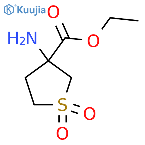 Ethyl 3-aminotetrahydrothiophene-3-carboxylate 1,1-dioxide structure