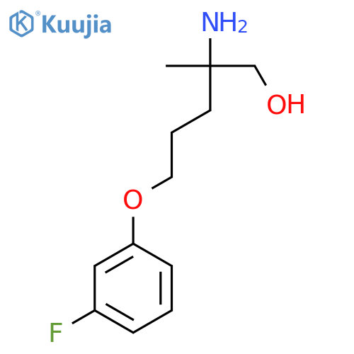 2-Amino-5-(3-fluorophenoxy)-2-methylpentan-1-ol structure