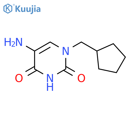 5-amino-1-(cyclopentylmethyl)-1,2,3,4-tetrahydropyrimidine-2,4-dione structure