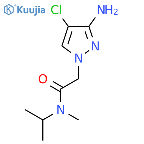 2-(3-amino-4-chloro-1H-pyrazol-1-yl)-N-methyl-N-(propan-2-yl)acetamide structure