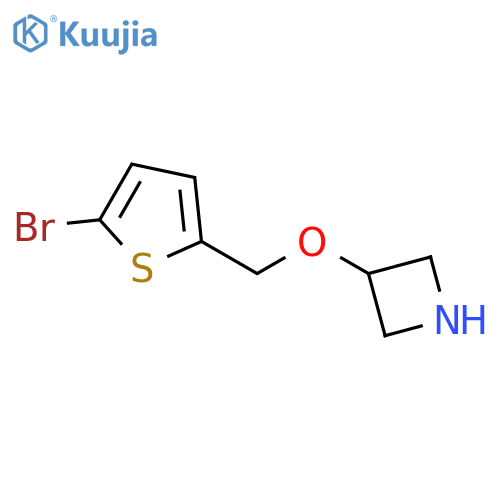3-[(5-Bromothiophen-2-yl)methoxy]azetidine structure