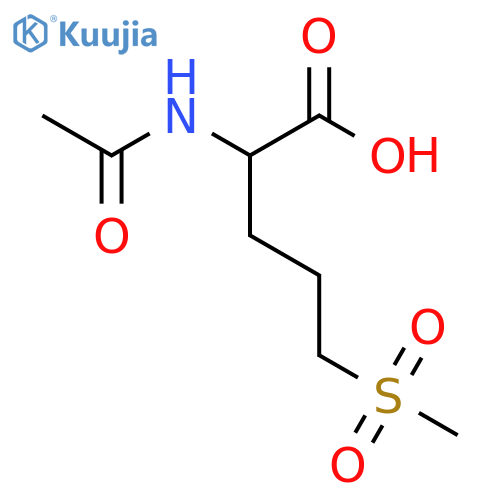 2-Acetamido-5-methanesulfonylpentanoic acid structure