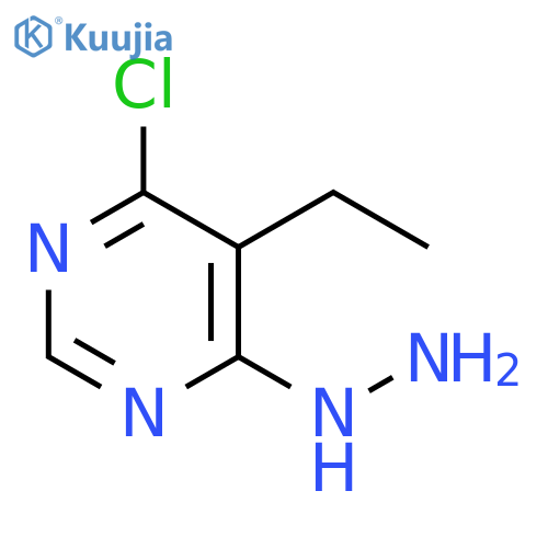 4-CHLORO-5-ETHYL-6-HYDRAZINYLPYRIMIDINE structure