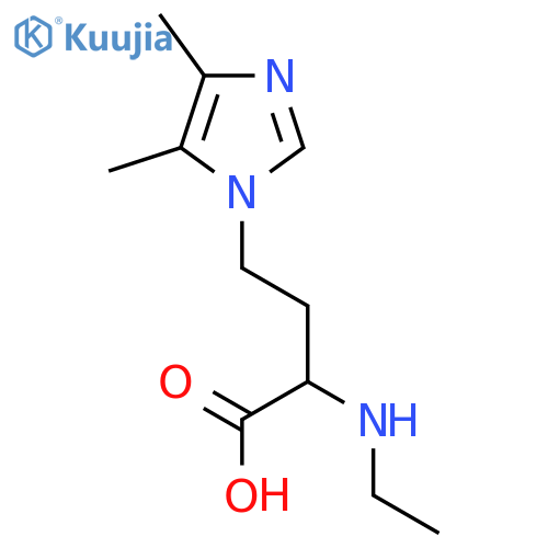 4-(4,5-dimethyl-1H-imidazol-1-yl)-2-(ethylamino)butanoic acid structure