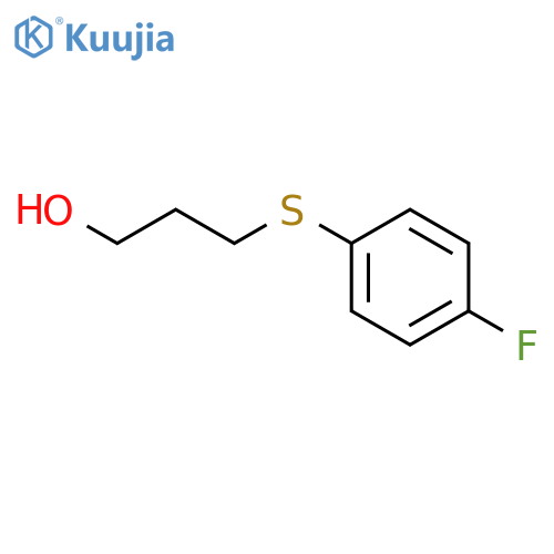 3-[(4-fluorophenyl)sulfanyl]propan-1-ol structure
