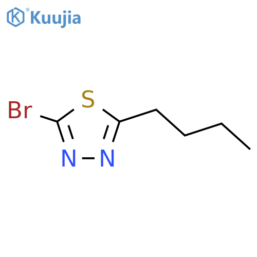 2-bromo-5-butyl-1,3,4-thiadiazole structure