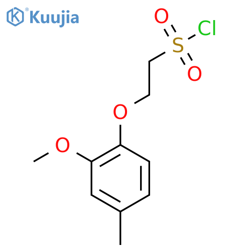 2-(2-Methoxy-4-methylphenoxy)ethane-1-sulfonyl chloride structure
