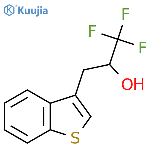 3-(1-benzothiophen-3-yl)-1,1,1-trifluoropropan-2-ol structure