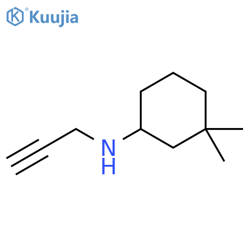 3,3-Dimethyl-N-2-propyn-1-ylcyclohexanamine structure