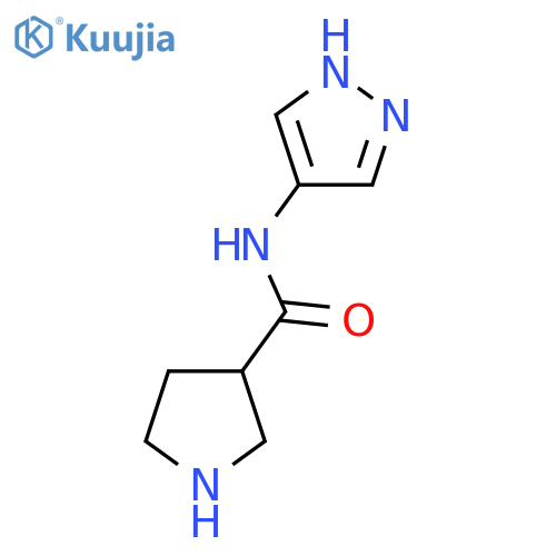 N-(1H-pyrazol-4-yl)pyrrolidine-3-carboxamide structure
