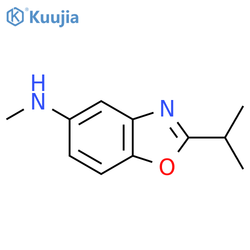 N-methyl-2-(propan-2-yl)-1,3-benzoxazol-5-amine structure