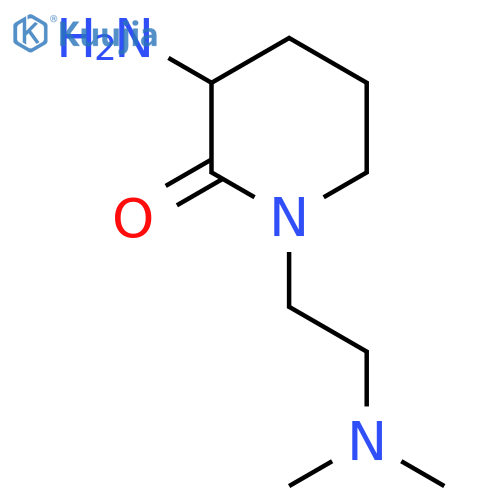 3-amino-1-2-(dimethylamino)ethylpiperidin-2-one structure