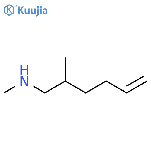 methyl(2-methylhex-5-en-1-yl)amine structure