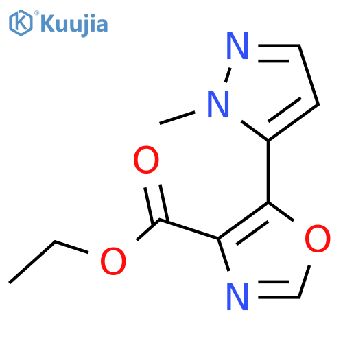 Ethyl 5-(1-methyl-1h-pyrazol-5-yl)-1,3-oxazole-4-carboxylate structure