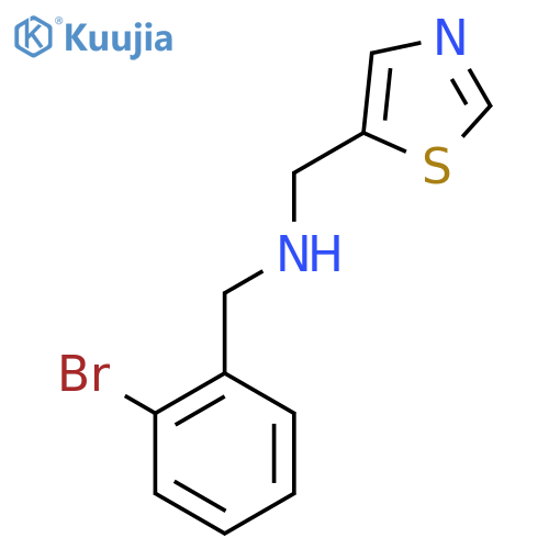 (2-bromophenyl)methyl(1,3-thiazol-5-yl)methylamine structure