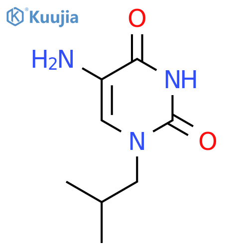 5-Amino-1-(2-methylpropyl)-1,2,3,4-tetrahydropyrimidine-2,4-dione structure