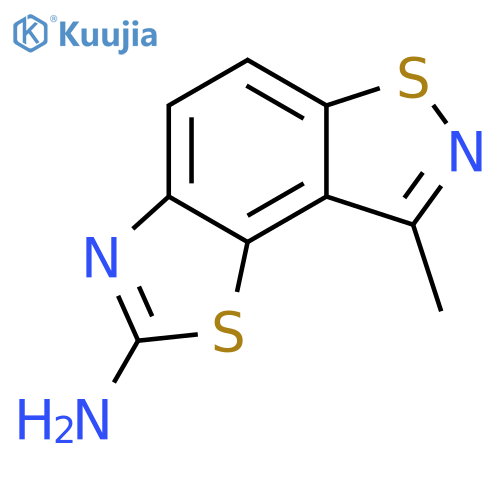 Thiazolo[5,4-e][1,2]benzisothiazol-2-amine,8-methyl- structure