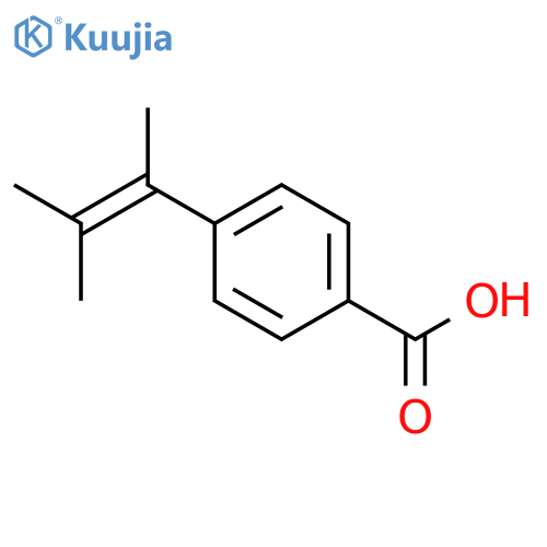 4-(3-methylbut-2-en-2-yl)benzoic acid structure