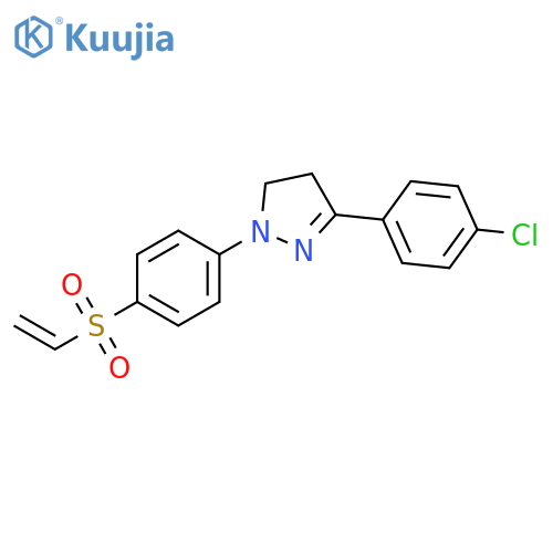1H-Pyrazole,3-(4-chlorophenyl)-1-[4-(ethenylsulfonyl)phenyl]-4,5-dihydro- structure
