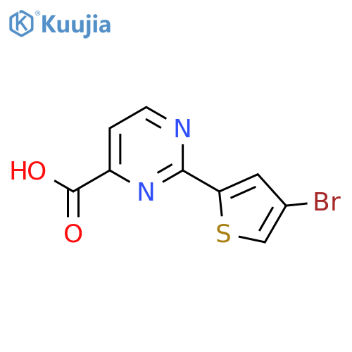 2-(4-Bromothiophen-2-yl)pyrimidine-4-carboxylic acid structure