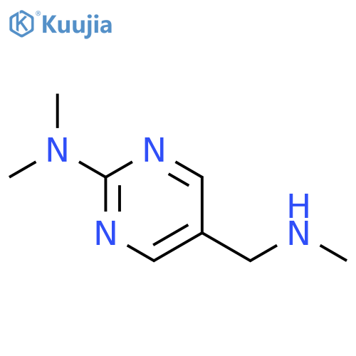 N,N-dimethyl-5-[(methylamino)methyl]pyrimidin-2-amine structure