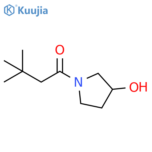 1-(3-hydroxypyrrolidin-1-yl)-3,3-dimethylbutan-1-one structure