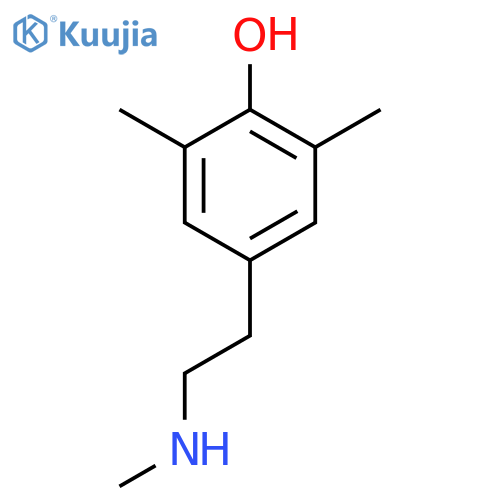 2,6-dimethyl-4-2-(methylamino)ethylphenol structure