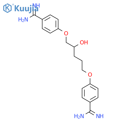1,5-Bis(4-amidinophenoxy)-2-pentanol structure
