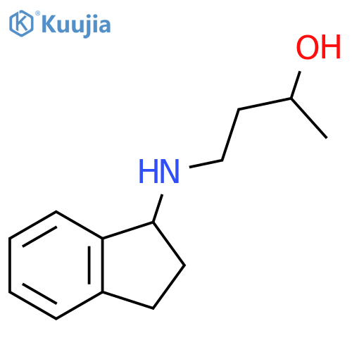 4-(2,3-dihydro-1H-inden-1-yl)aminobutan-2-ol structure