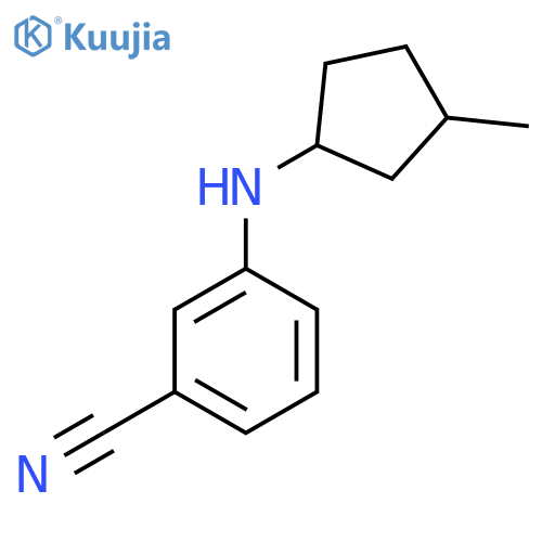 3-(3-methylcyclopentyl)aminobenzonitrile structure