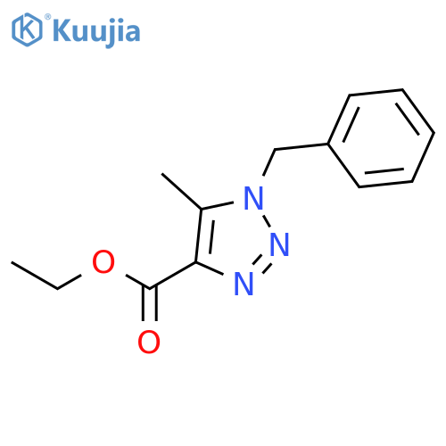 Ethyl 1-benzyl-5-methyl-1H-1,2,3-triazole-4-carboxylate structure
