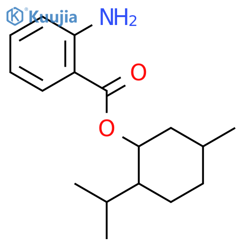 Menthyl anthranilate structure