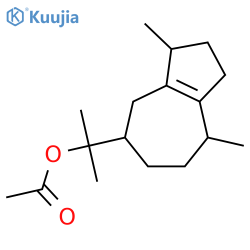 5-Azulenemethanol,1,2,3,4,5,6,7,8-octahydro-a,a,3,8-tetramethyl-, 5-acetate,(3S,5R,8S)- structure